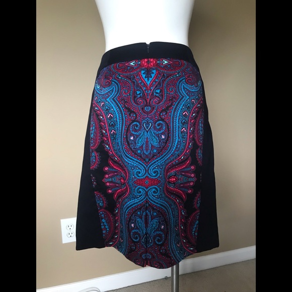 Coldwater Creek Paisley Multicolored Skirt - Picture 3 of 6